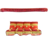 Auflagenset Hollywoodschaukel Sonnendach Polster Bankauflage Sitzkissen 138 cm