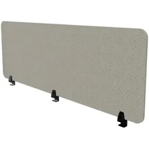 Assmann Electronic ASSMANN Schreibtischtrennwand VITECO 160cm Harbor Schwarz 160x56cm - Grau