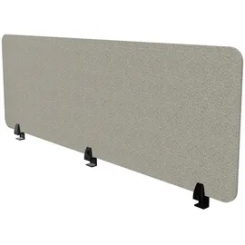 Assmann Electronic ASSMANN Schreibtischtrennwand VITECO 160cm Harbor Schwarz 160x56cm - Grau
