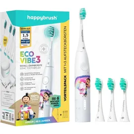 happybrush ECO VIBE KIDS Agnes + 3 Refills weiß