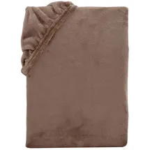 Carpe Sonno Spannbettlaken Cashmere-Touch 90 x 200 - 100 x 220 cm braun
