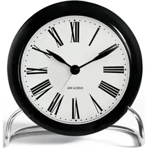 Arne Jacobsen Roman Tischuhr schwarz/weiß