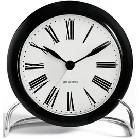 Arne Jacobsen Roman Tischuhr schwarz/weiß
