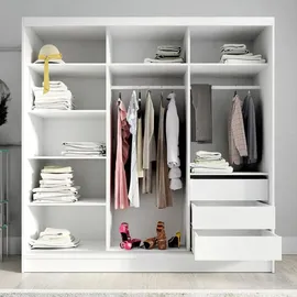 a&j möbelland gmbh Schiebetürenschrank AURELIA 2 200 x 0 x 0 cm Weiß