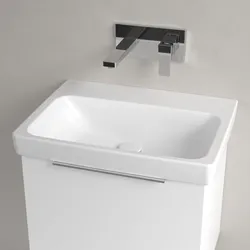 Villeroy & Boch Architectura Waschbecken 60 x 44,5 cm, ohne Überlauf, Badkeramik, weiß alpin