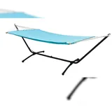 AMANKA Outdoor Hängematte mit Gestell - 310cm Hängemattengestell 200x120 Stabhängematte