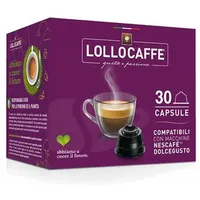 Lollocaffè Kaffeekapseln Argento, kompatibel mit Nescafé Dolce Gusto, 30 Kapseln