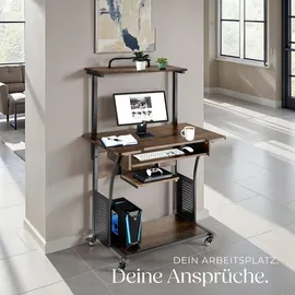 Tectake Schreibtisch Fife Dunkelbraun