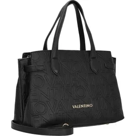 Valentino Pansy Shopper Polyurethan Black