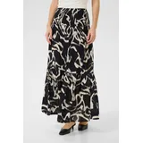 Kaffe Maxirock Damen Schwarz/Nature Organic Lines XL/XXL