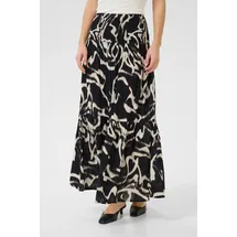 Kaffe Maxirock Damen Schwarz/Nature Organic Lines XL/XXL