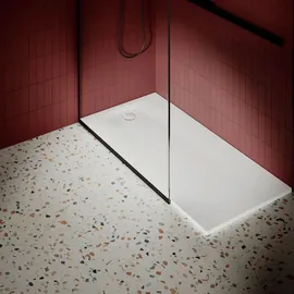 Bette Ultra Space Rechteck-Duschwanne, 1600x800x25mm, 4051-000AE,T1, Farbe: Weiß mit Antirutsch Pro und Wannenträger