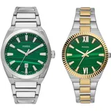 Fossil Scarlette Silber - für Damen Armbanduhr, Damenuhr, analog, Edelstahlarmband