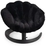 Tavo Haustierbett Shell 78,5 x 66 cm schwarz