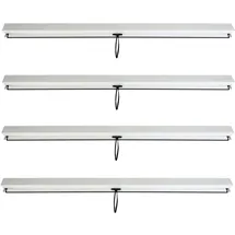 MCW Seitenwand für Pergola MCW-L46 4 Stück 2,71 x 2,05 m Weiß