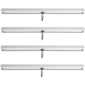 MCW Seitenwand für Pergola MCW-L46 4 Stück 2,71 x 2,05 m Weiß