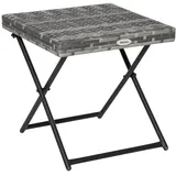 Outsunny Beistelltisch 40 x 40 x 40 cm Grau