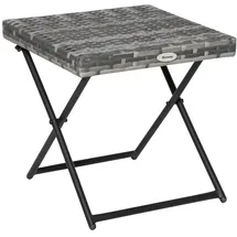 Outsunny Beistelltisch 40 x 40 x 40 cm Grau