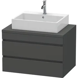 Duravit Waschtischunterschrank 2 Auszüge 80 x 51,2 x 54,8 cm Grau Matt