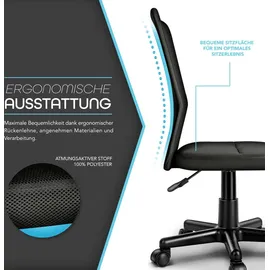 TRESKO Drehstuhl Schwarz