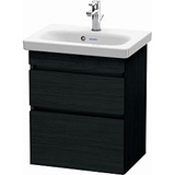 Duravit DuraStyle Waschtisch-Unterschrank DS640301616 50 x 36,8 cm, Eiche schwarz, 2 Schubkästen, wandhängend