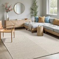 MERINOS Teppich MERINOS "Elio", beige (creme), B:240cm H:16mm L:340cm,