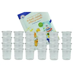 24er Set Weck Gläser 140 ml Sturzgläser incl. Diamant-Zucker Gelierzauber Rezeptheft