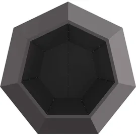 vidaXL Pflanzkübel 100 x 100 x 80 cm Schwarz