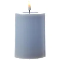 283 Mia LED Stumpenkerze H: 10 cm D: 7,5 cm hellblau