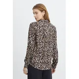 ICHI Langarmbluse Langarmbluse lila 38