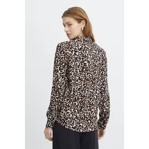 ICHI Langarmbluse Langarmbluse lila 38