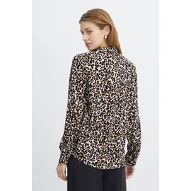 ICHI Langarmbluse Langarmbluse lila 38