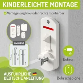 Bomi Treppenschutzgitter Maja 69-142 cm Weiß