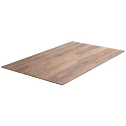 DELIFE Esstischplatte Edge 140x90cm Sheesham Natur Schweizer Kante, Massivholzplatten