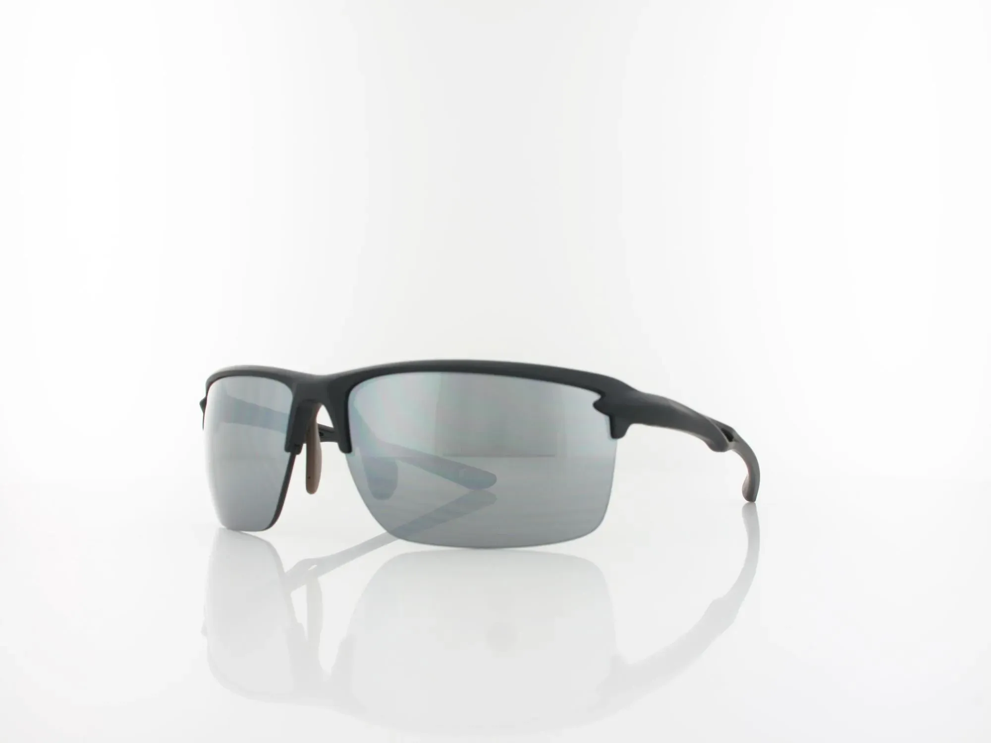 Brilando Premium Sport M2540 67 schwarz matt grau / silber verspiegelt