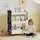 aiyaplay Kinderregal mit 4 Regalen 32,5 x 86,5 x 66,5 cm MDF lackiert matt weiß