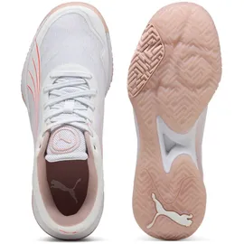 Puma Accelerate Turbo W+ Hallenturnschuh, white/glowing red/rose quartz/alpine snow 44.5