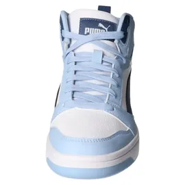 Puma Rebound V6 Mid Unisex Weiß/Dark Indigo/Haute Tropic 39