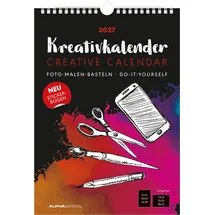 Neumann Kreativkalender A4 schwarz 2027