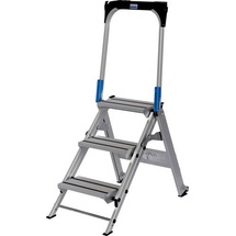 Krause 810304 Aluminium Treppe klappbar Arbeitshöhe (max.): 2.65m Silber 9kg