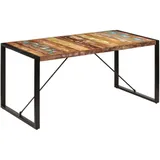 Esstisch 160x80x75 cm Altholz Massiv - Bunt