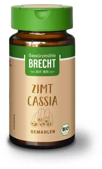 Brecht Zimt Cassia gemahlen im Glas bio