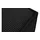 Konsimo Hocker Napi 83 x 45 x 83 cm Schwarz