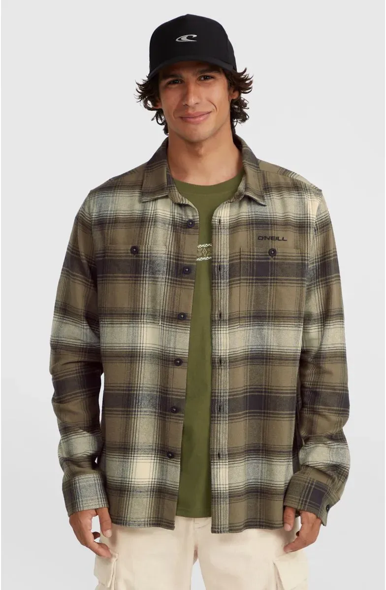 O'Neill Flannel Check Shirt brown check small (37028) S