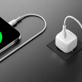 Belkin BoostCharge kompaktes Ladegerät, PD, und PPS inkl.lightning Kabel Weiß