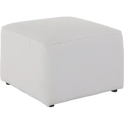 Hocker ANDAS "Sundstrup", beige (natur), B:70cm H:47cm T:70cm, 93% Polyester, 6% Acryl, 1% Baumwolle, Hocker, Modulserie, individuelle Zusammenstellung