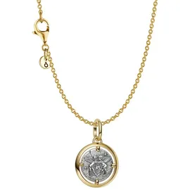 Pandora Damen Schmuck-Set Kette mit Anhänger Amor Goldfarben
