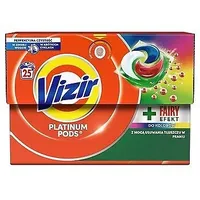 Vizir Platinum PODS Farbe + Feeneffekt Waschkapseln, 25 Waschgänge, 530g