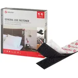 Velcro Klettband General Use Fastener 25m Hakenband+Flauschband 20mm Schwarz