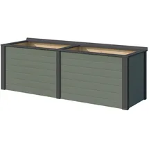 Weka Hochbeet optionale Erweiterung für Gartenhaus Killarney 233 x 76 x 80 cm Graugrün/Anthrazit